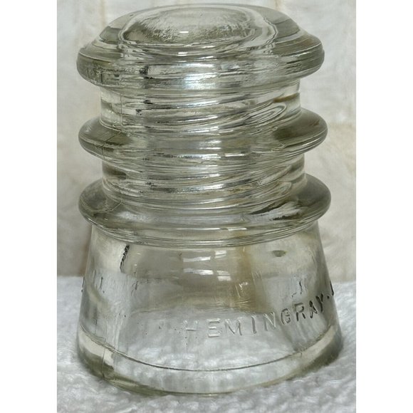 Vintage Hemingray 10 Insulator Excellent Condition No Chips Or Cracks Has Rust - Picture 4 of 12